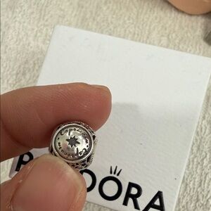 Pandora Silver Star Cutout Bead Charm